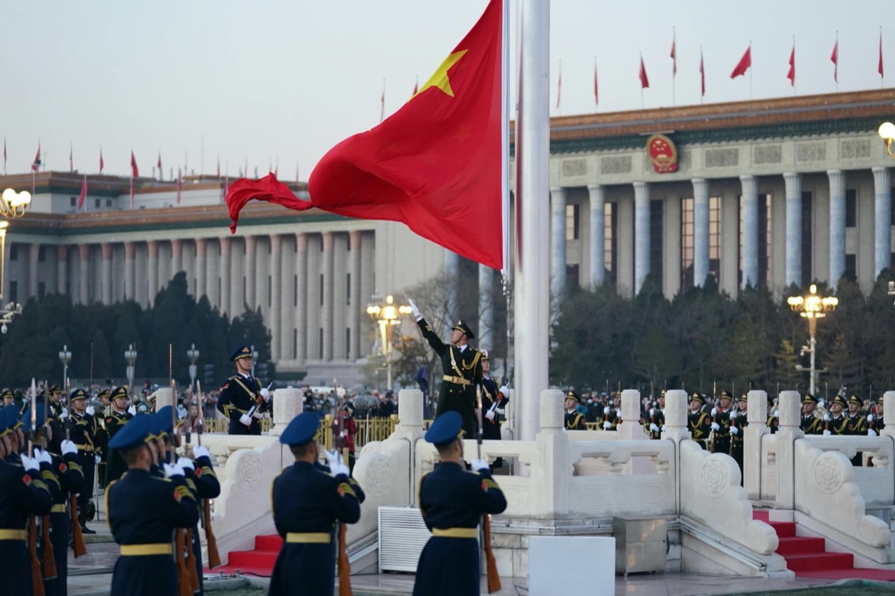 2021北京升国旗图片图片